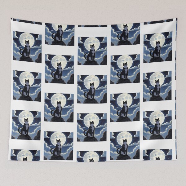 Item preview, Anime Cat Over the Moon designed and sold by MarleMarke42.
