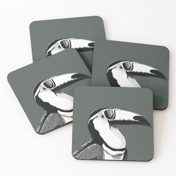 Item preview, Aviator Toucan - Stylish Bird Portrait designed and sold by ElegantQuirk.