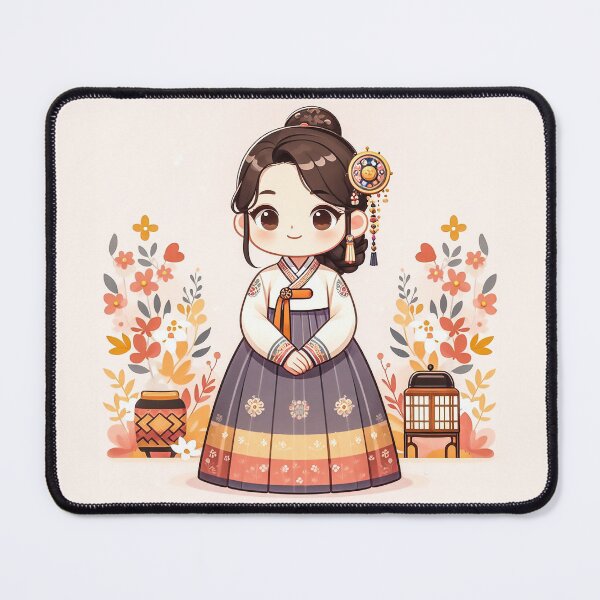 Item preview, Woman wearing hanbok(한복) designed and sold by lovelybong.