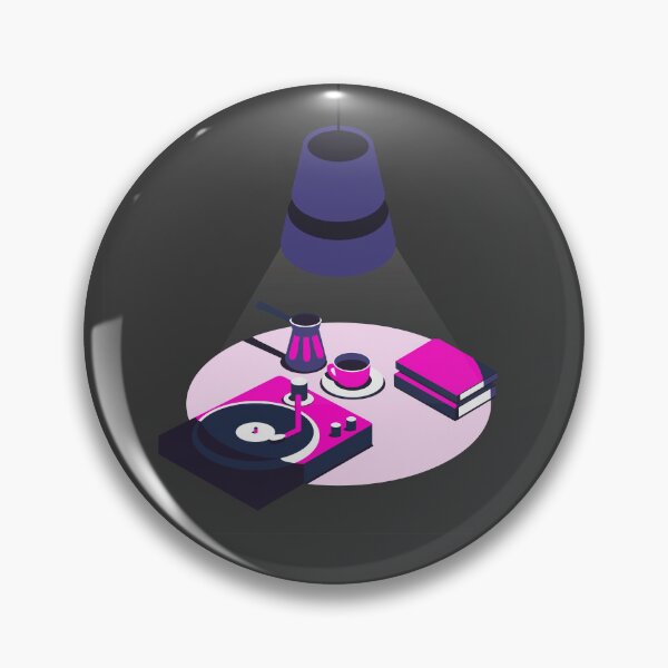 Item preview,  Night vector still life of coffee, books and vynil recorder under the lamplight designed and sold by Familyshmot.