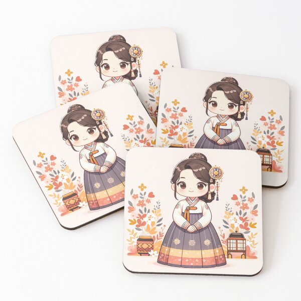 Item preview, Woman wearing hanbok(한복) designed and sold by lovelybong.