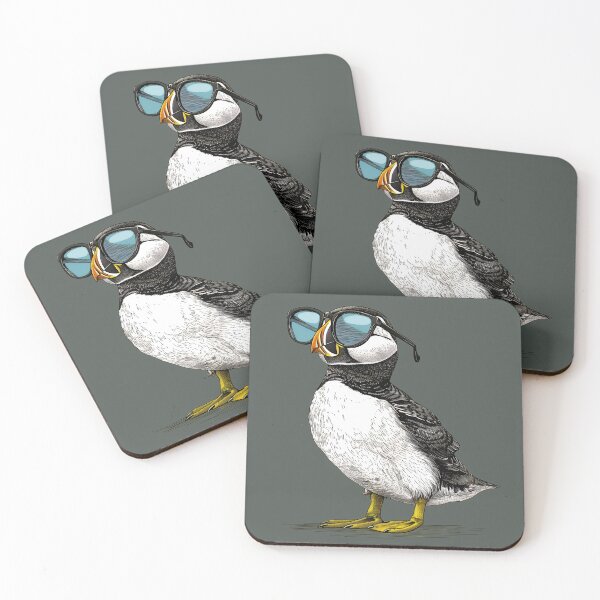 Item preview, Dapper Diver - Stylish Puffin Portrait designed and sold by ElegantQuirk.