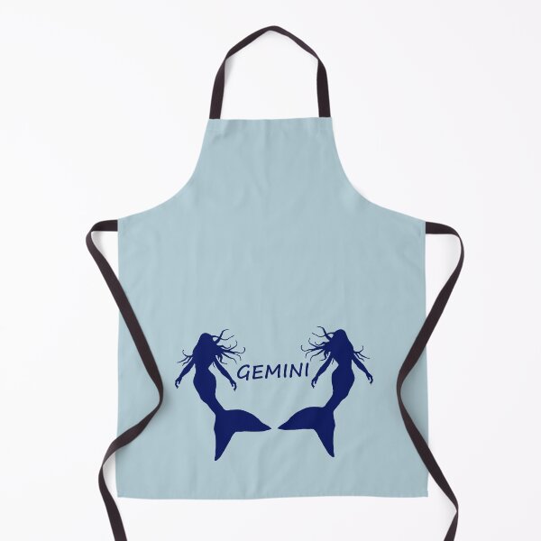 Item preview, Gemini Star Sign Dark Blue Mermaid Twins designed and sold by Beachy.