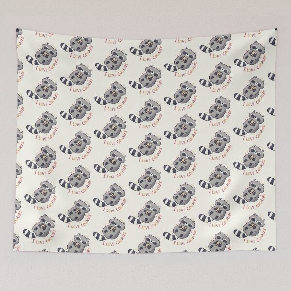 Item preview, I love cookies Raccoon  designed and sold by Artofmayara.