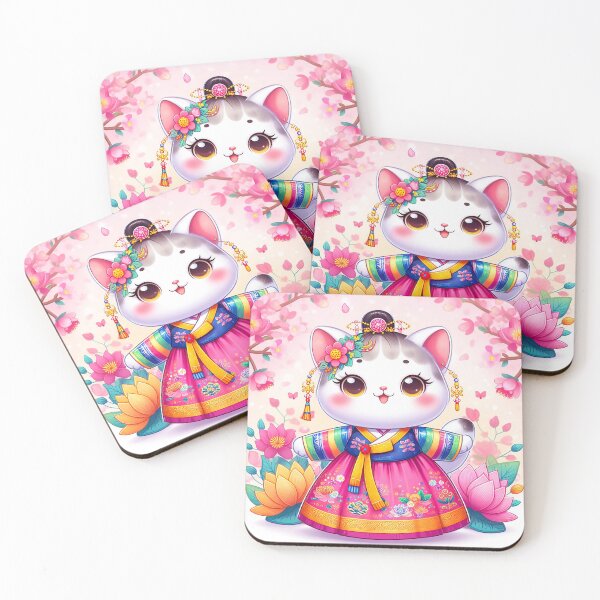 Item preview, cat wearing hanbok(한복) designed and sold by lovelybong.