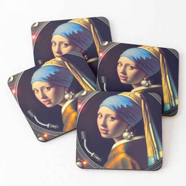 Item preview, DJ Pearl: “Turntable Portrait of Vermeer’s Girl” designed and sold by DJ-Portable.