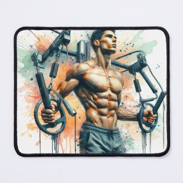 Item preview,  Fitness exercise in watercolor designed and sold by paulrommer.