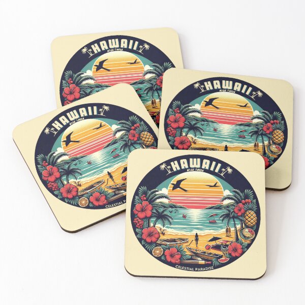 Item preview, Mystical Hawaii Vintage Style Celestial Paradise designed and sold by DarekShop.