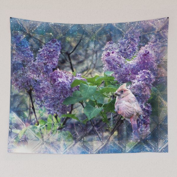 Item preview, MY FAVOURITE LILAC BUSH designed and sold by Marie Leblanc.