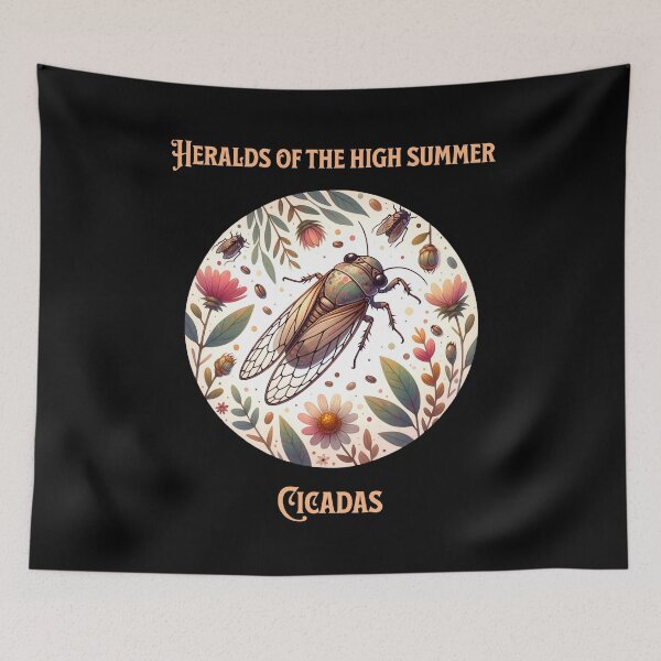 Item preview, Heralds of the high summer, cicadas - Cicada Summer designed and sold by Pflugart.