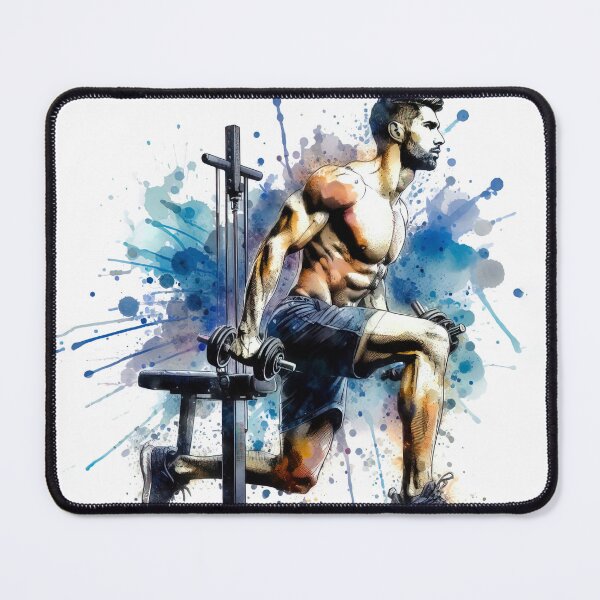 Item preview,  Fitness exercise in watercolor designed and sold by paulrommer.