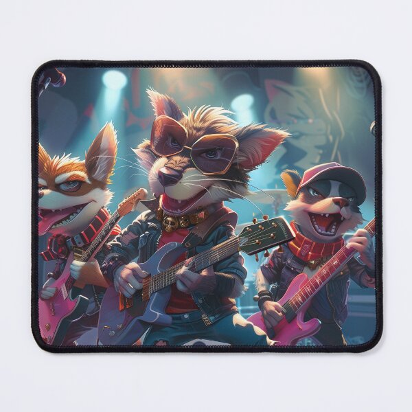 Item preview, Rock Band of Foxes on Stage designed and sold by palmyst.