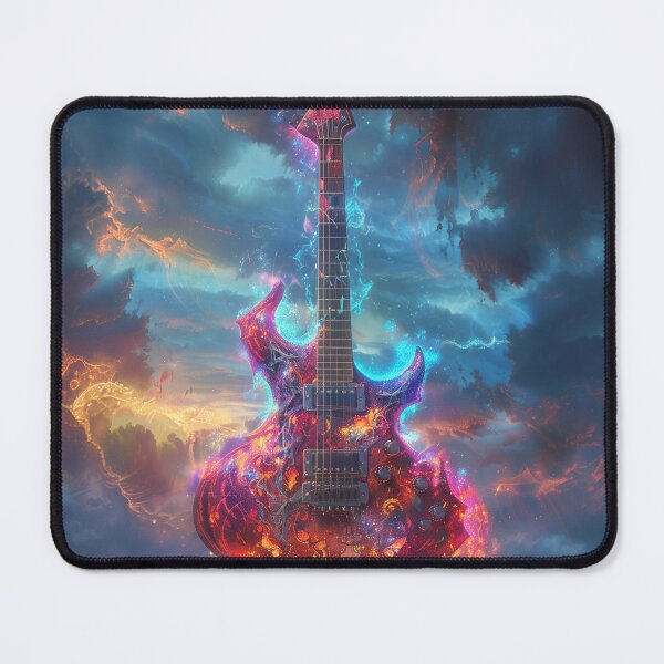 Item preview, Fiery Phoenix Guitar in Cosmic Storm designed and sold by palmyst.