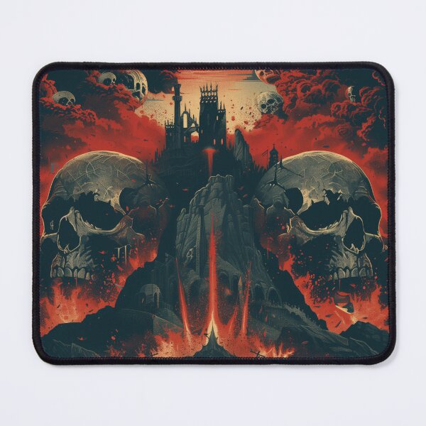 Item preview, Gothic Castle Amidst Skull Clouds designed and sold by palmyst.