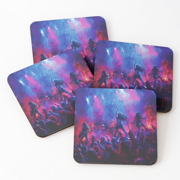 Item preview, Metal Band Concert Under Neon Lights designed and sold by palmyst.