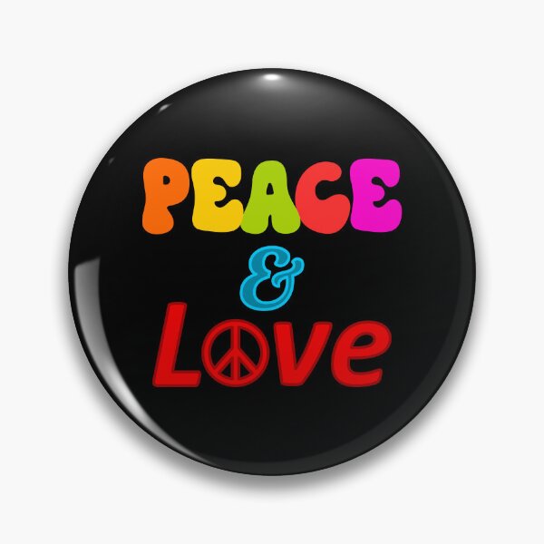 Item preview, Peace and love: slogan designed and sold by TheScraggyBeard.