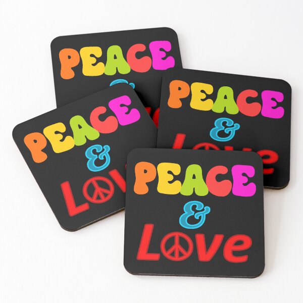 Item preview, Peace and love: slogan designed and sold by TheScraggyBeard.