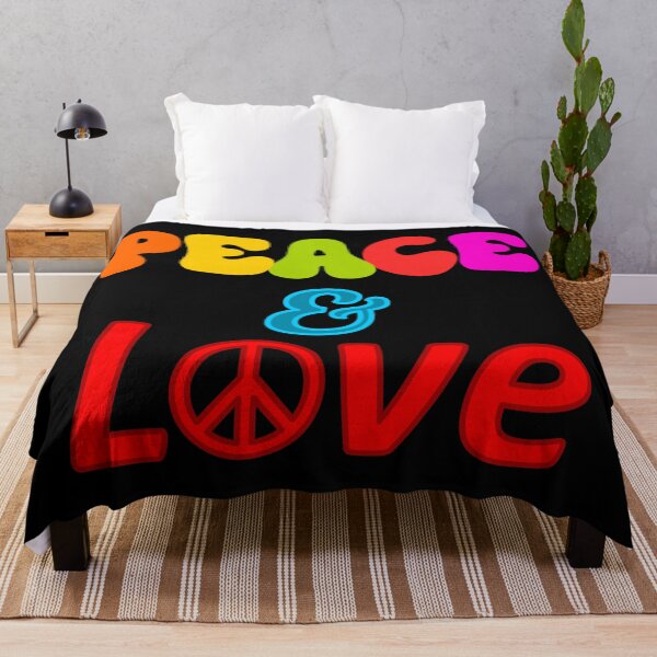 Item preview, Peace and love: slogan designed and sold by TheScraggyBeard.
