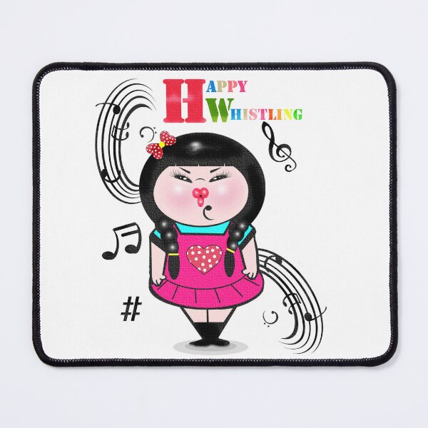 Item preview, Girl happy whistling designed and sold by Shirley cute art .