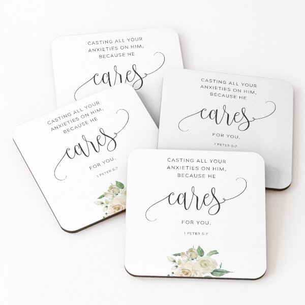 Item preview, 1 Peter 5:7 Casting all your anxieties designed and sold by KAMdesignhaus.