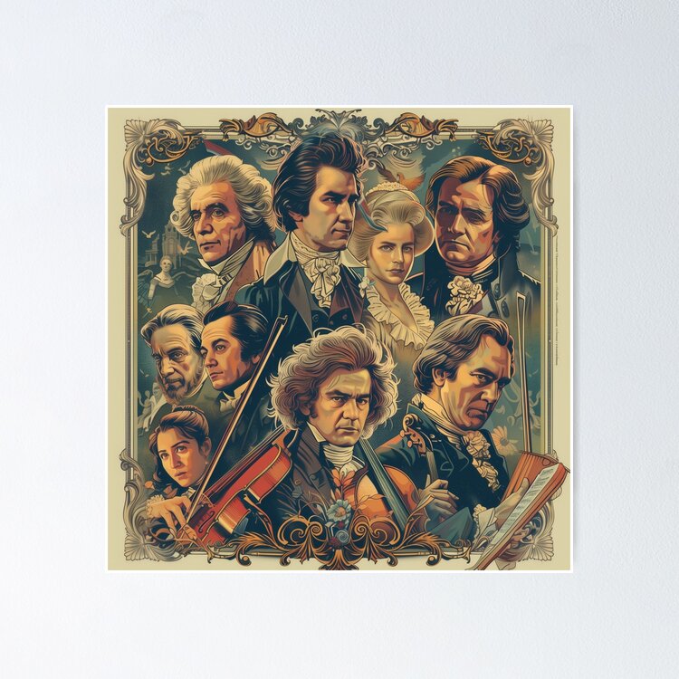 Gallery of Classical Composers Sticker