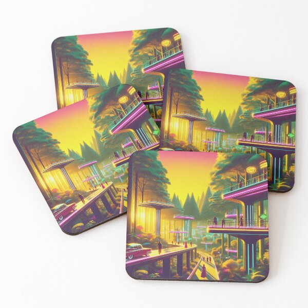 Item preview, Retro Synth Skylines designed and sold by JuniperFinch.