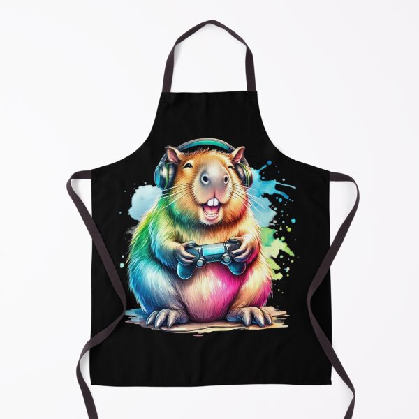 Item preview, Capybara gamer designed and sold by MilkyForest.