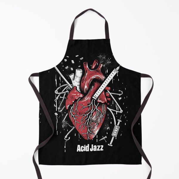 Item preview, Acid Jazz: Heart stitched with disco, funk, soul designed and sold by Piotrek0001.