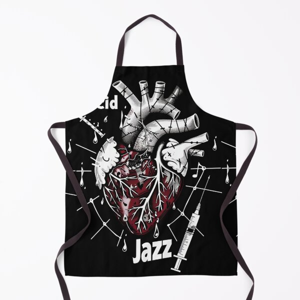 Item preview, Acid Jazz: Heart stitched with disco, funk, soul designed and sold by Piotrek0001.
