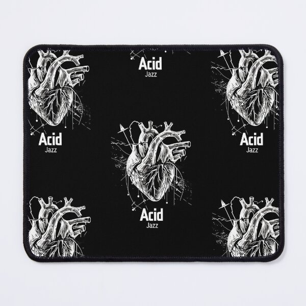 Item preview, Acid Jazz: Heart stitched with disco, funk, soul designed and sold by Piotrek0001.