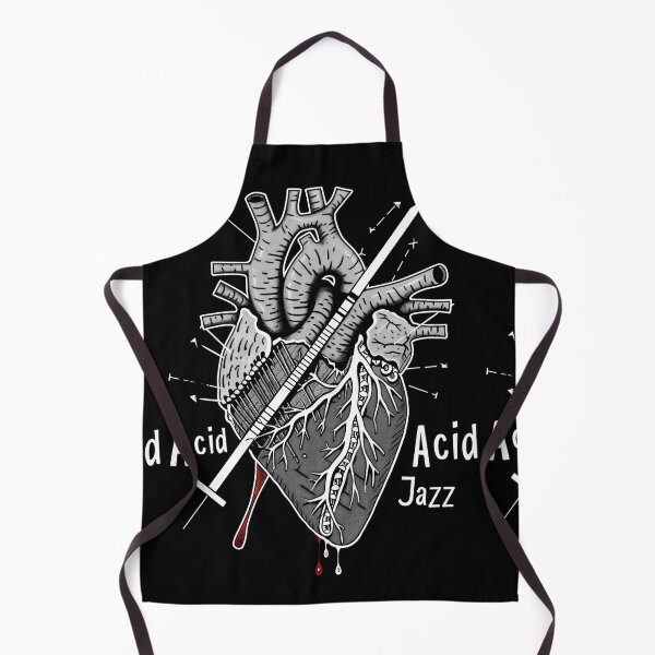 Item preview, Acid Jazz: Heart stitched with disco, funk, soul designed and sold by Piotrek0001.