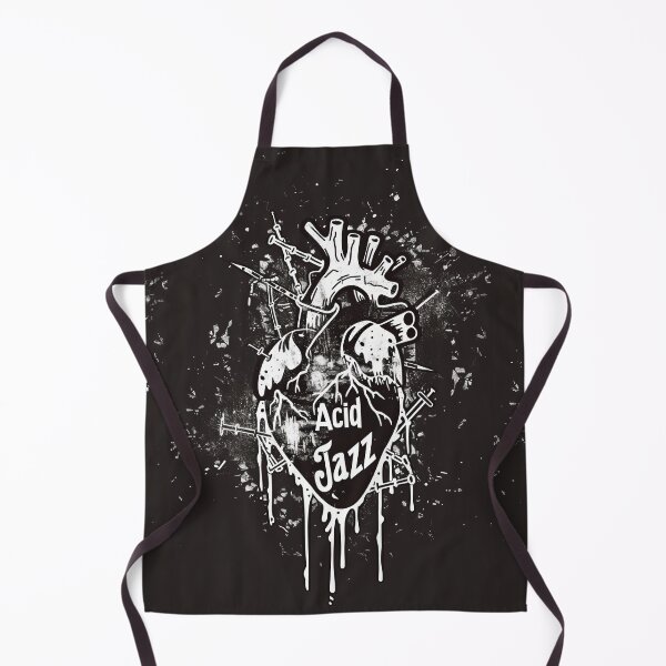 Item preview, Acid Jazz: Heart stitched with disco, funk, soul designed and sold by Piotrek0001.