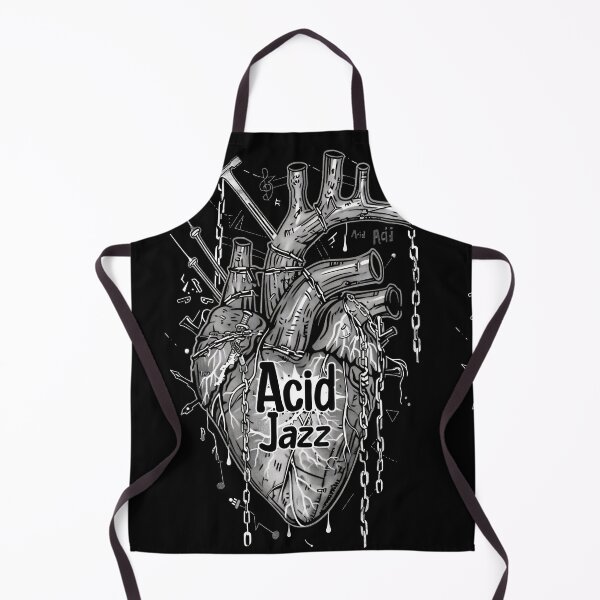 Item preview, Acid Jazz: Heart stitched with disco, funk, soul designed and sold by Piotrek0001.