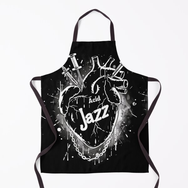 Item preview, Acid Jazz: Heart stitched with disco, funk, soul designed and sold by Piotrek0001.