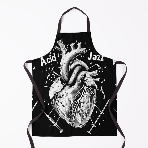 Item preview, Acid Jazz: Heart stitched with disco, funk, soul designed and sold by Piotrek0001.