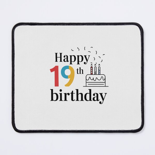 Item preview, Happy 19th Birthday - Minimalist Celebration designed and sold by Itsheartshop.