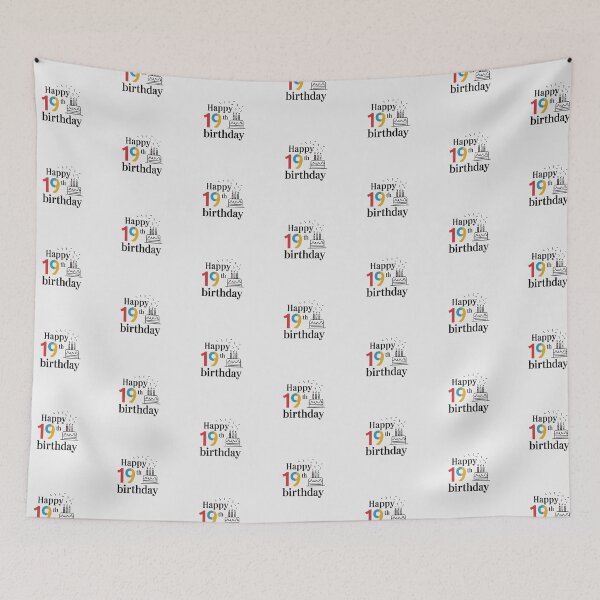 Item preview, Happy 19th Birthday - Minimalist Celebration designed and sold by Itsheartshop.