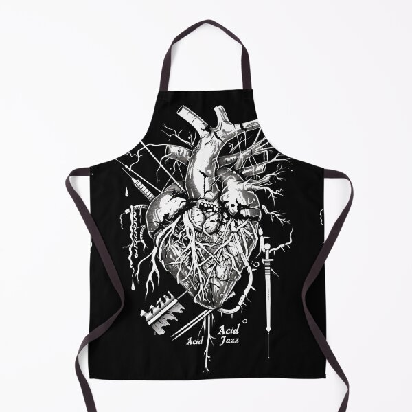 Item preview, Acid Jazz: Heart stitched with disco, funk, soul designed and sold by Piotrek0001.