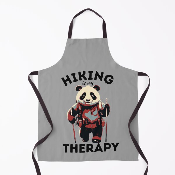 Item preview, Hiking Is My Therapy Funny Panda Bear Hiking designed and sold by TrueArtsStore.