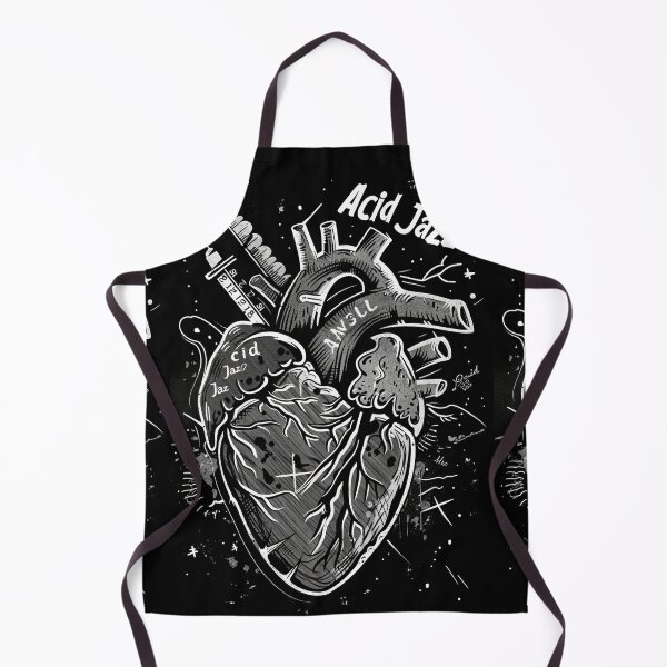 Item preview, Acid Jazz: Heart stitched with disco, funk, soul designed and sold by Piotrek0001.