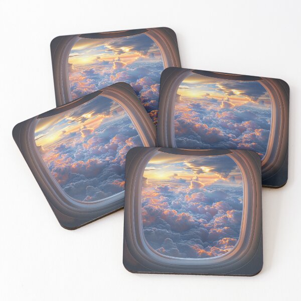 Item preview, Sunset View from Airplane Window designed and sold by palmyst.