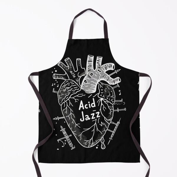 Item preview, Acid Jazz: Heart stitched with disco, funk, soul designed and sold by Piotrek0001.