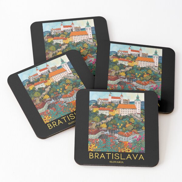 Item preview, A Pop Art Travel Print of Bratislava - Slovakia designed and sold by StudioRedKoala.