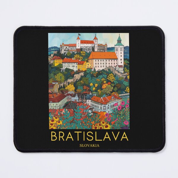 Item preview, A Pop Art Travel Print of Bratislava - Slovakia designed and sold by StudioRedKoala.