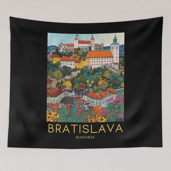 Item preview, A Pop Art Travel Print of Bratislava - Slovakia designed and sold by StudioRedKoala.