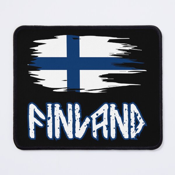 Item preview, FINLAND cool Rock/Metal and Nordic style flag design designed and sold by Jt41.