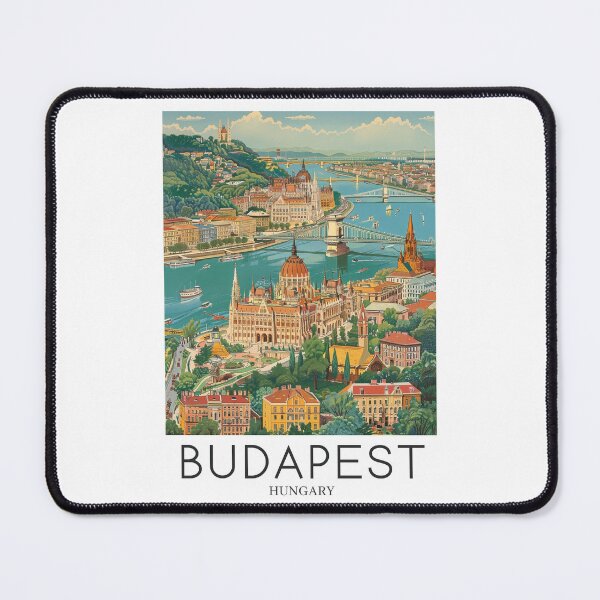 Item preview, A Pop Art Travel Print of Budapest - Hungary designed and sold by StudioRedKoala.