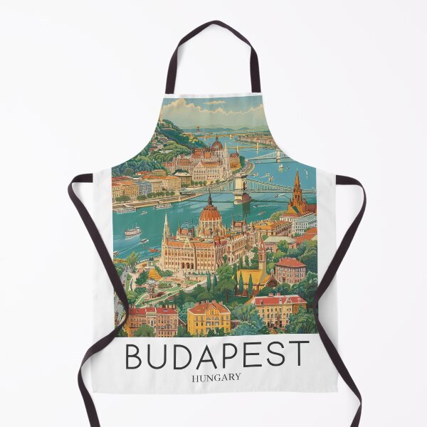 Item preview, A Pop Art Travel Print of Budapest - Hungary designed and sold by StudioRedKoala.