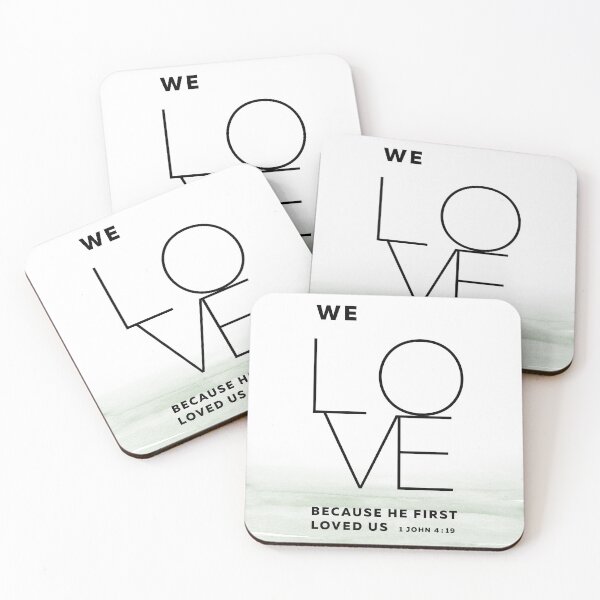 Item preview, 1 John 4:19 He First Loved Us designed and sold by KAMdesignhaus.