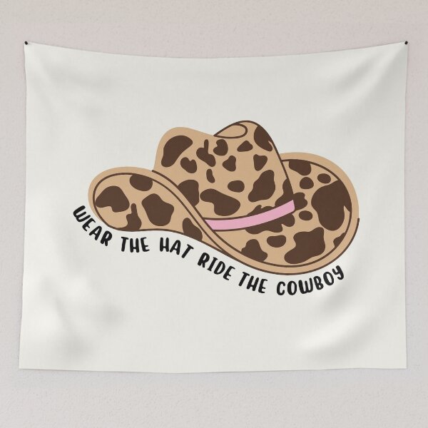 Item preview, Wear the hat, ride the cowboy | in my cowboy romance era - black and brown cowboy hat  designed and sold by Neadoodles.